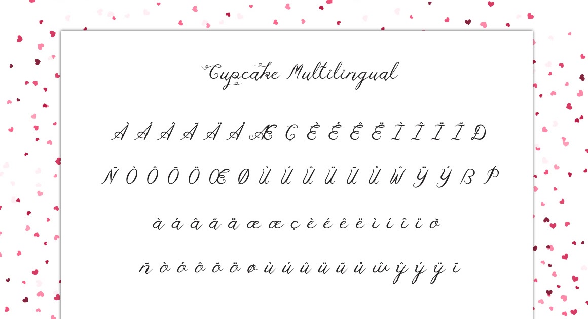 Free Cupcake Multilingual Script Fonts Download Free Fonts High Quality For Personal And Commercial Use For All Types Of Your Designs Handwritten Serif Sans Serif Caligraphy