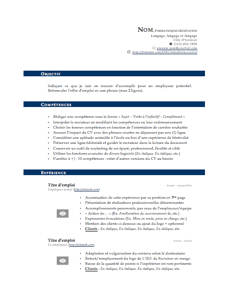 Comment Faire Un Cv Sur Wordpad  David Peltz ejemplo de carta