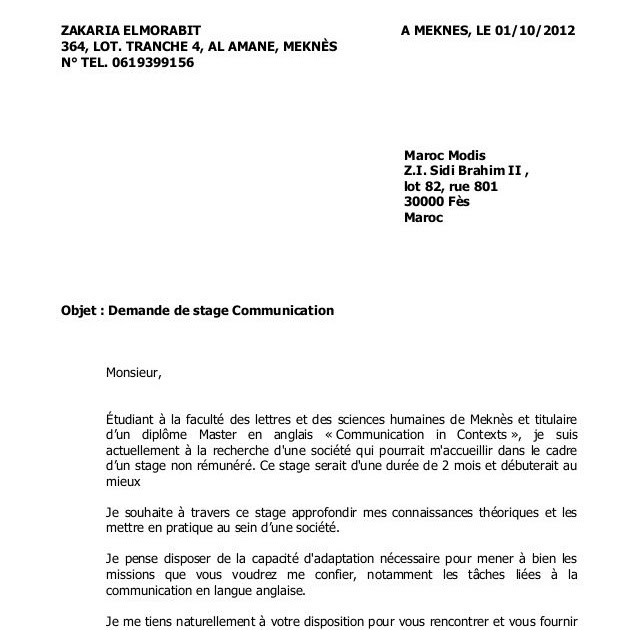 Lettre De Motivation Job Etudiant Mcdo Lettre De Motivation Job Etudiant Mcdonald | AUTOMASITES