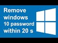 How to remove windows 10 login password
