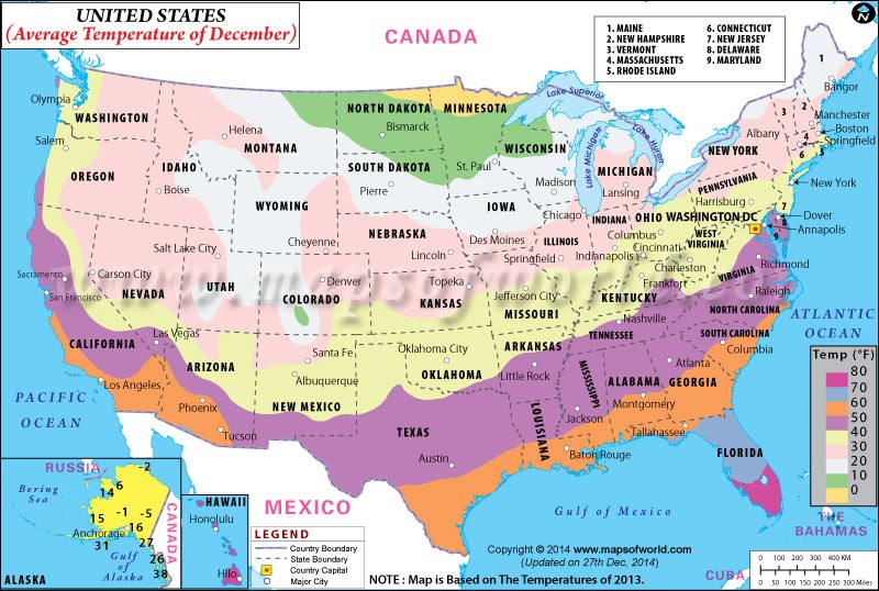 Temperature Map United States