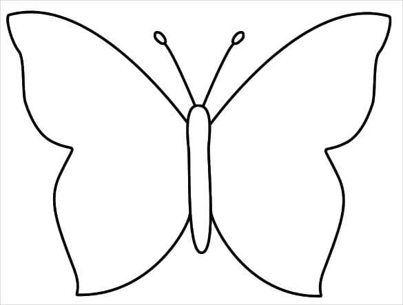 Butterfly Template Pdf | HQ Template Documents