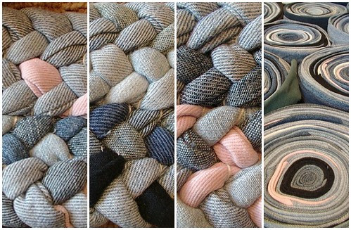 close up braided rug