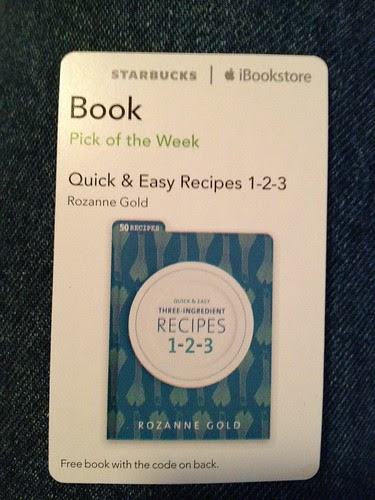 Starbucks iTunes Pick of the Week - 02/07/12 - Quick & Easy Recipes 1-2-3 [book]