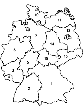 Deutschland Bundesländer Und Nachbarländer Arbeitsblatt - Margaret Pitts Schule