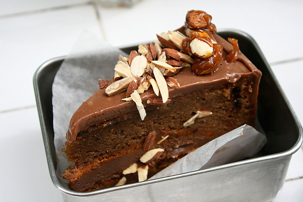 Guiltless Chocolate Almond Cake