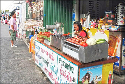 Roadside stalls at Laem Phromthep Cape, Phuket