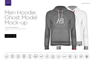Download Men Hoodie Ghost Model Mock-up PSD | Free PSD Mockups Tri Fold