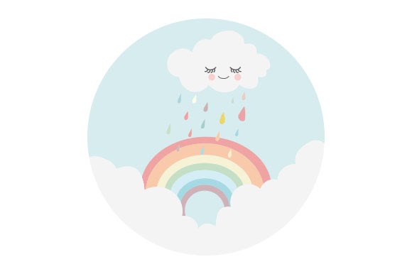 Download Rainbow Cloud SVG File - Download Free SVG Files For Cricut
