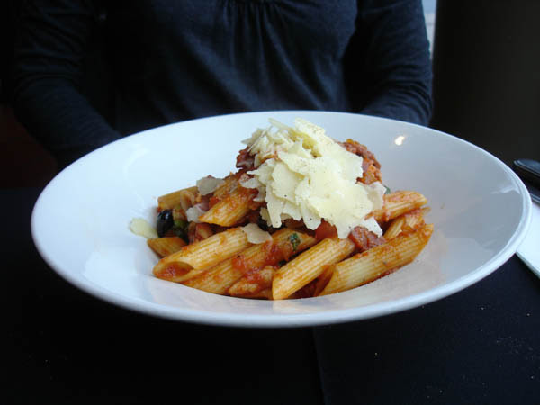 Kitschen (Canberra) - Penne with chorizo.