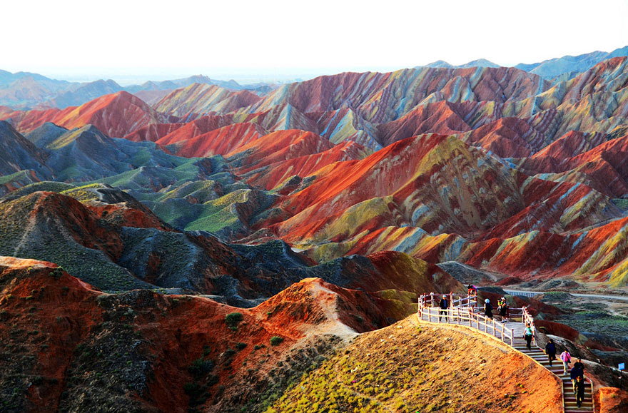 Zhangye Danxia Landform In Gansu, China Zhangye Danxia Landform In Gansu, China