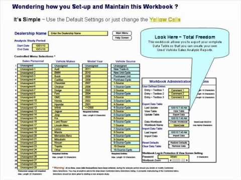 Best Auto Deal Worksheet Excel / The Car Dealer's Foursquare Worksheet