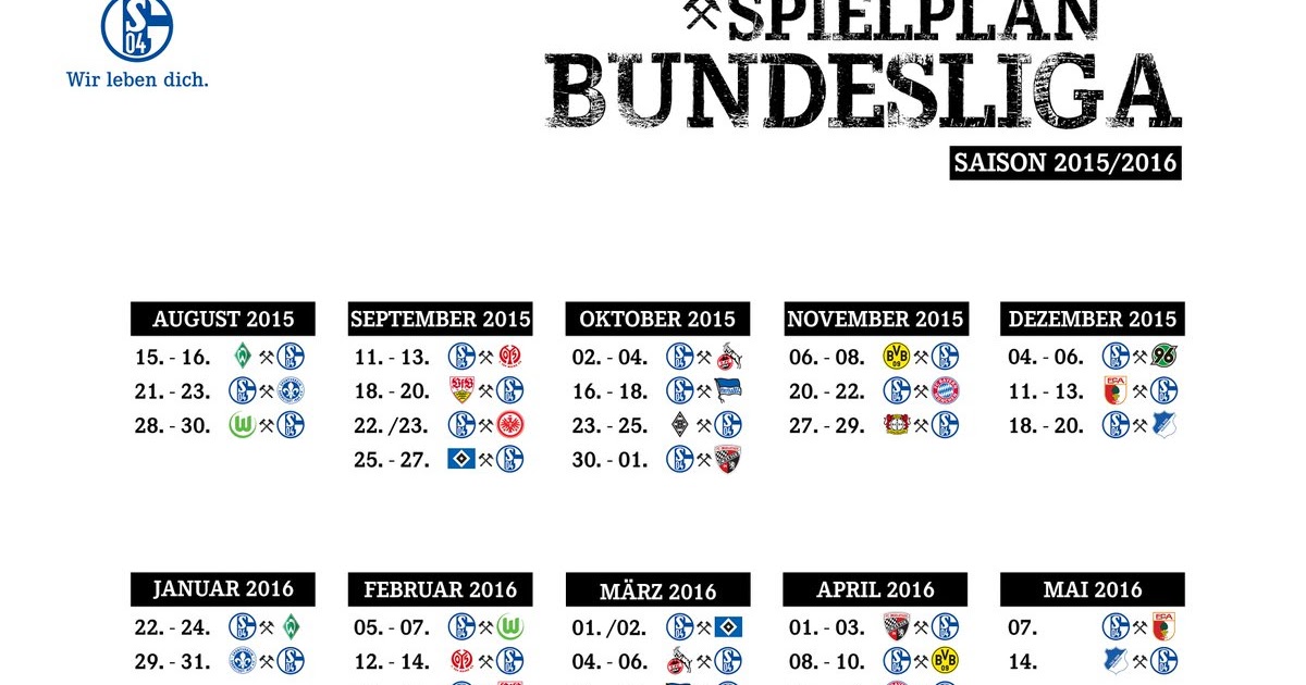 Bundesliga Spielplan Zum Ausdrucken Und Tippen