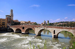 Il romano ponte Pietra a Verona