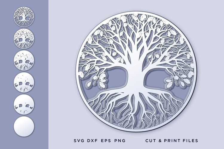 Tree Of Life Mandala Svg - Free Layered SVG Files