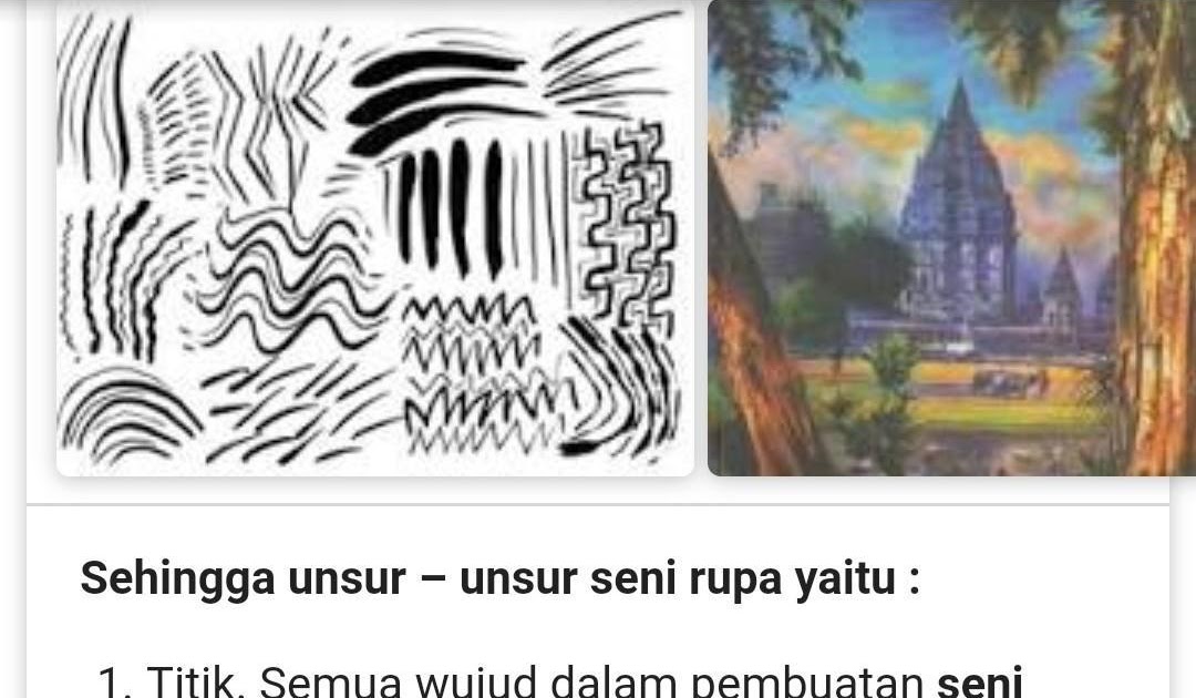 Sebutkan Unsurunsur Seni Rupa Dua Dimensi malayopop