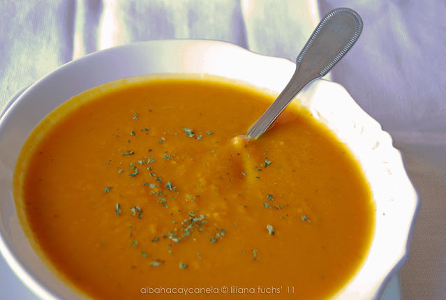Pumpkin sweet potato soup