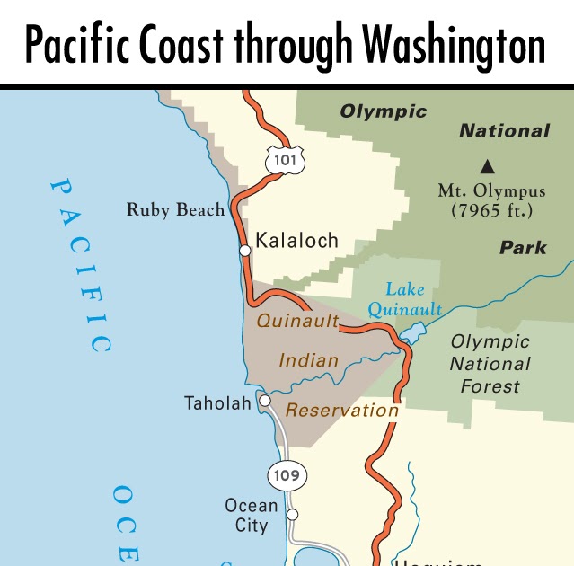 Washington State Coast Map