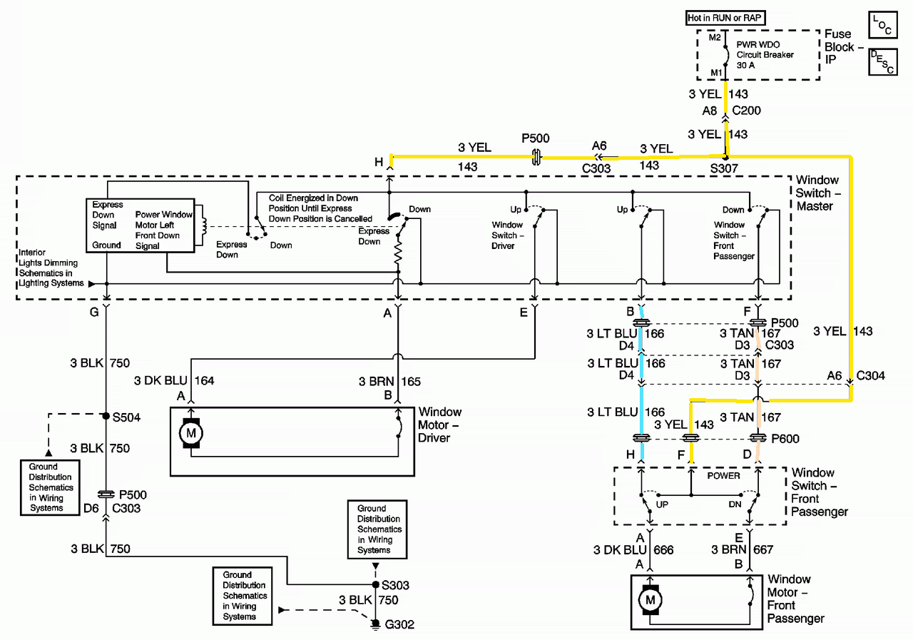 Chevy Cavalier Window Motor Wiring Diagram - Wiring Diagram