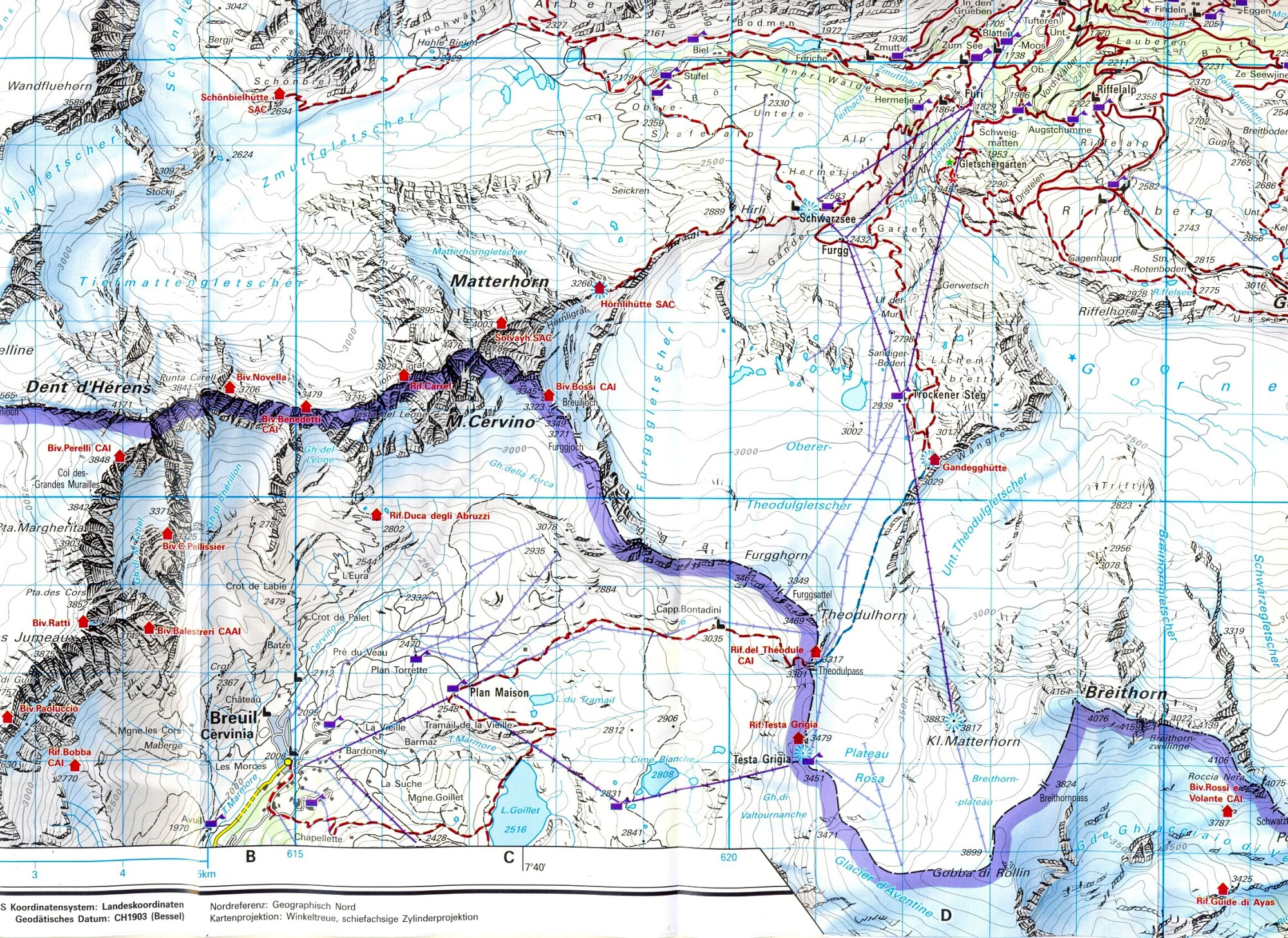 Matterhorn Mapa | MAPA