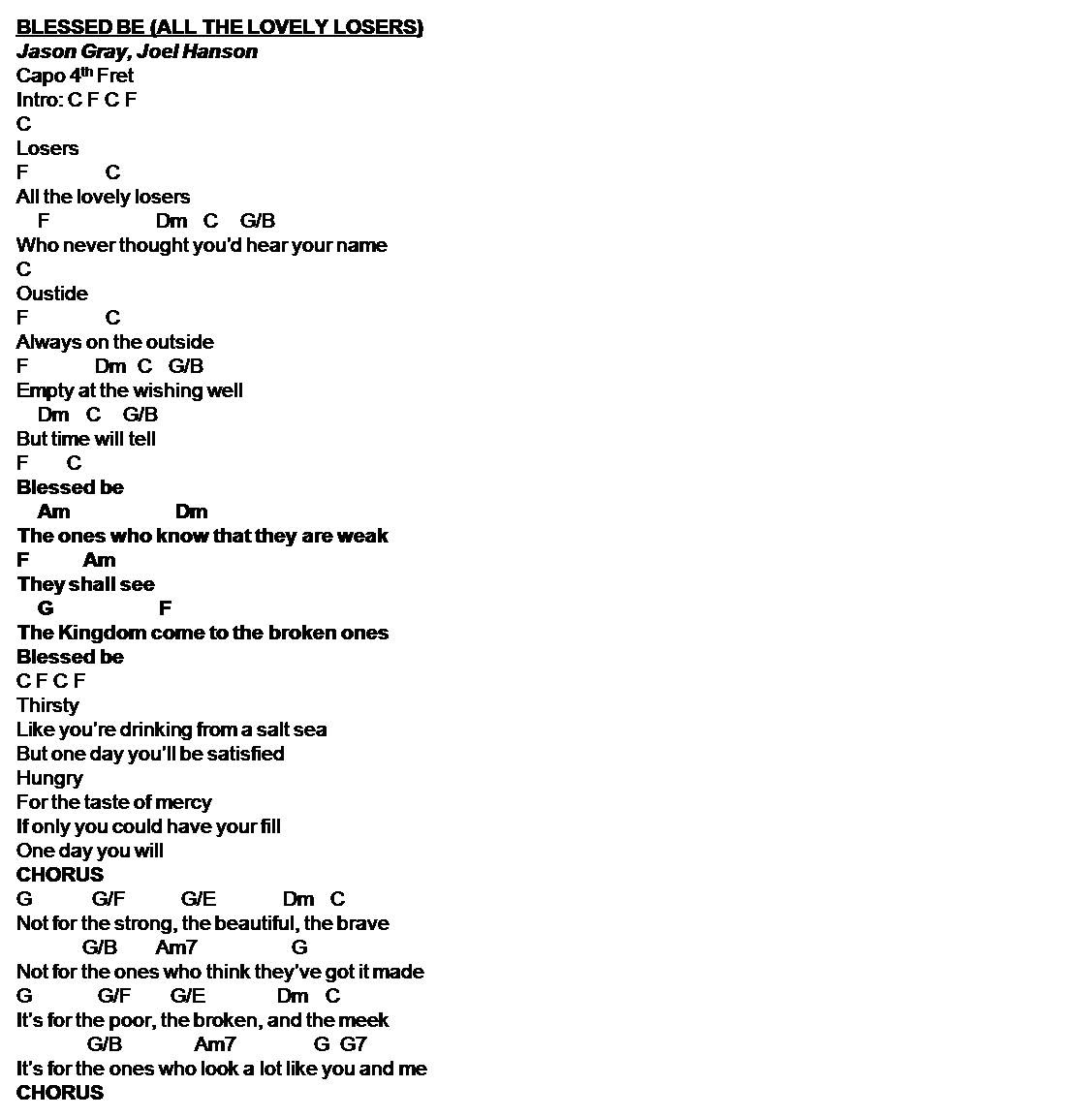 blessed be your name chords 2015Confession