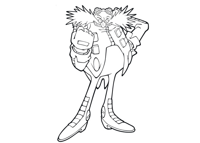 Sonic Eggman Colouring Pages - Coloring Pages For Kids