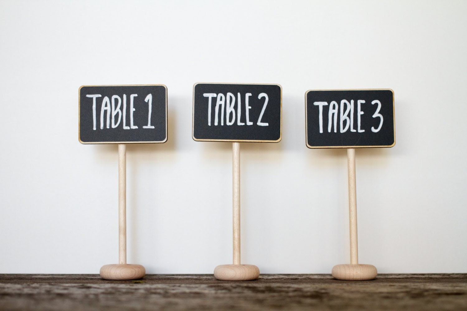 Custom Wedding Accessories 15 Wedding Chalkboard Table Number Stands