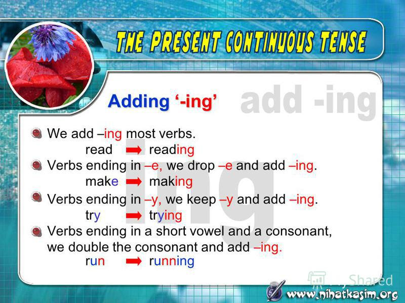 Ing окончание в английском правила 3 класс. Add ing to the verbs. Verb +-ing Rule. Present Continuous add ing. Add ing to the verbs exercises.