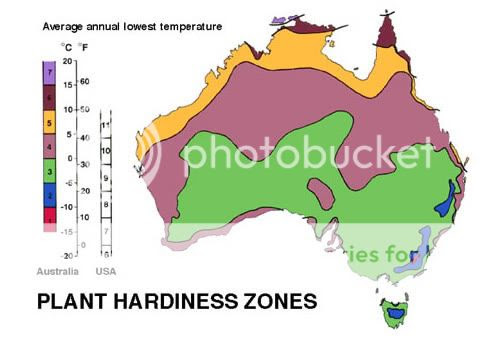 Veg growing and gardening by an amateur - Me!: Plant hardiness zones