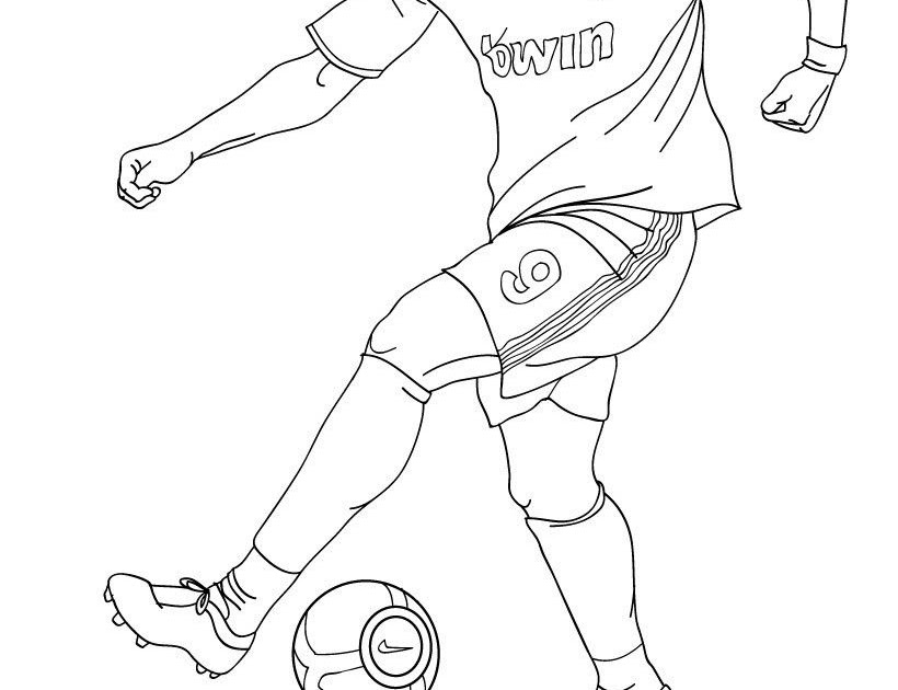 Génial Coloriage A Imprimer Cristiano Ronaldo  Des Milliers de