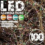 イルミネーション　LED１００灯　ミックス光