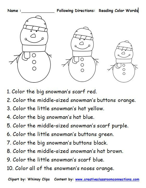Faerlmarie Coloring Pages: 32 Follow Directions Coloring Worksheet