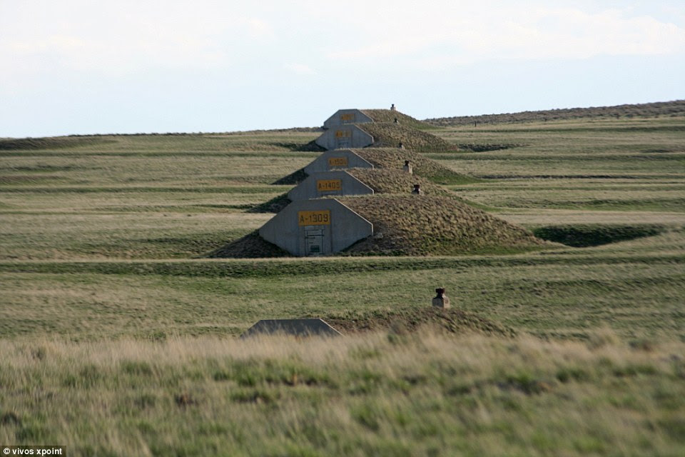 The bunkers are about 26 feet wide and up to 80 feet long (8 metres by 24 metres) and have room to keep supplies for 12 months in case of a doomsday scenario, such as nuclear war