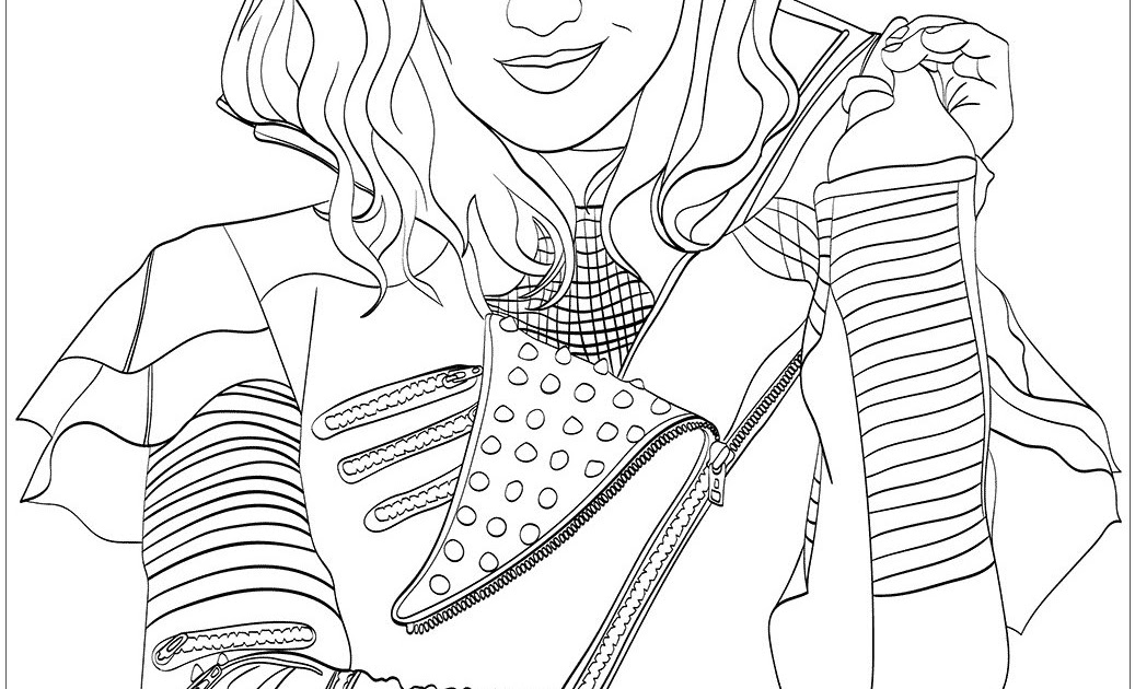 Disney Descendants Coloring Page Free Coloring Pages Online - Coloring
