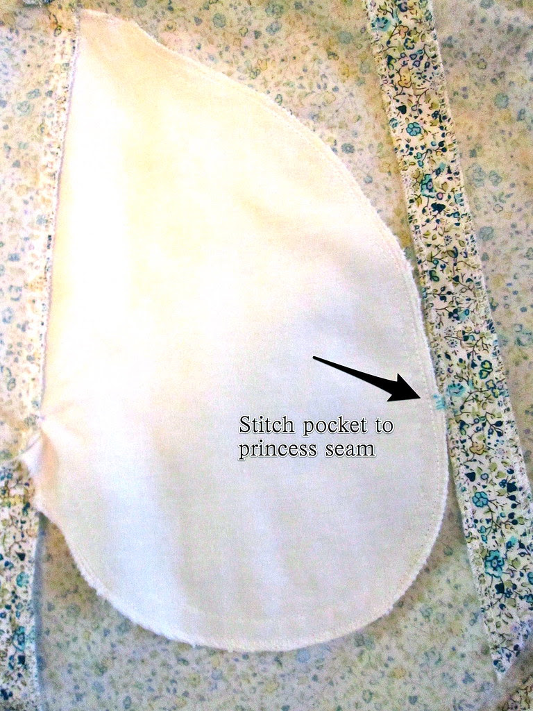 Stitch Pocket to Princess Seam