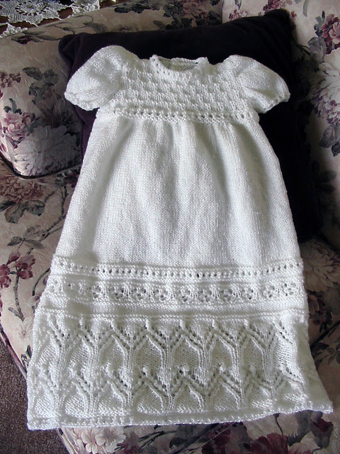 Free Knitting Pattern for Tapestry Christening Gown