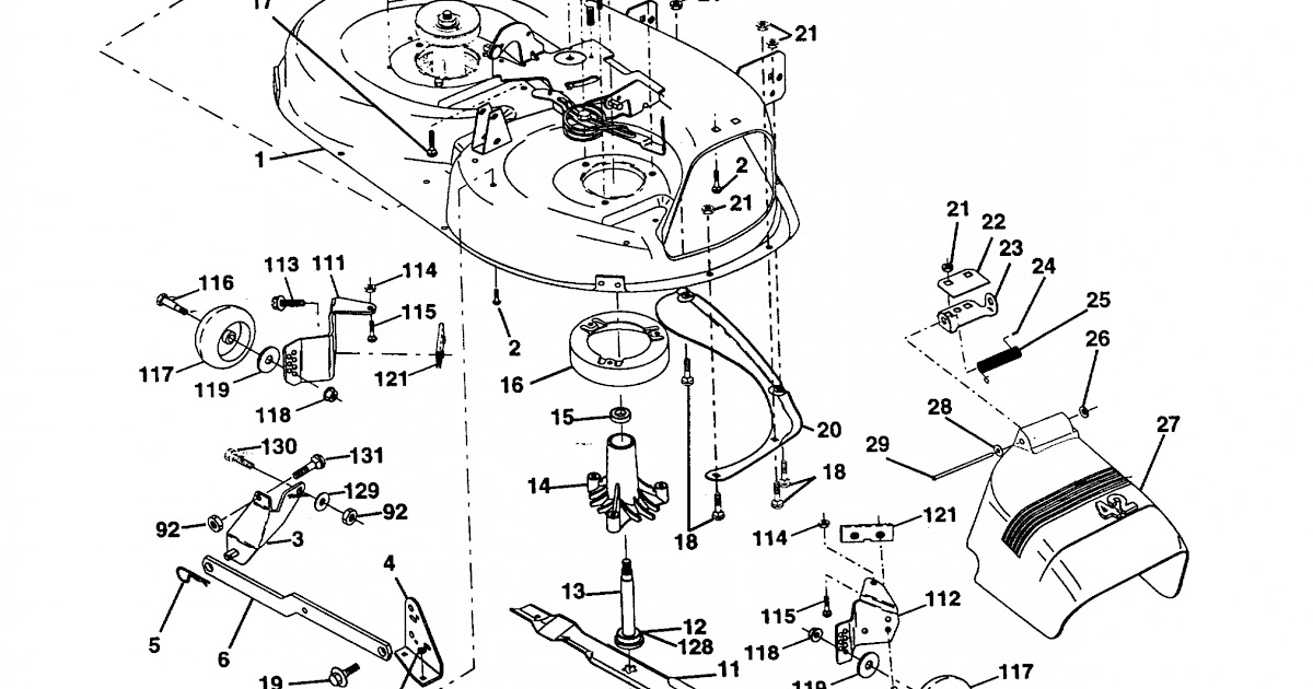 Craftsman riding lawn mower drive belt diagram