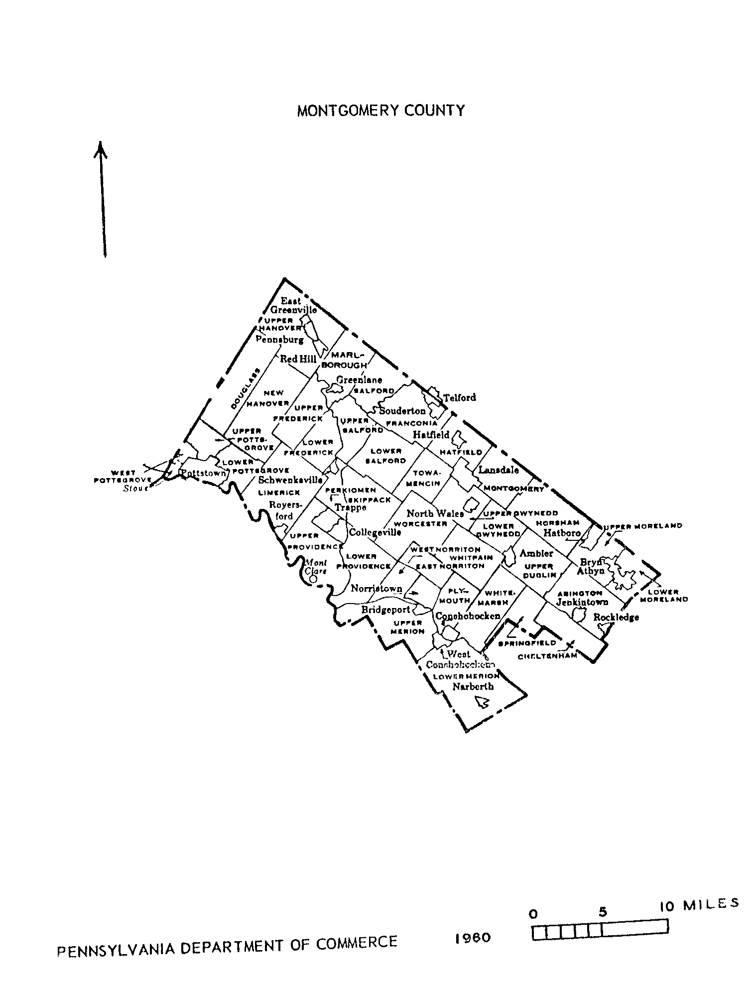 Montgomery County Township Map Map Of The World