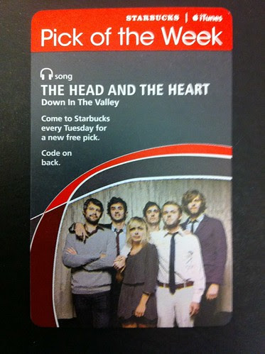 Starbucks iTunes Pick of the Week - The Head and The Heart - Down In The Valley