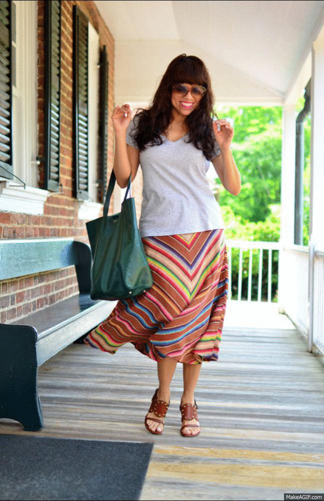 Ethnic Print Midi Skirt | MY SMALL WARDROBE