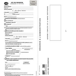 Procuration Générale Exemple  Moseia
