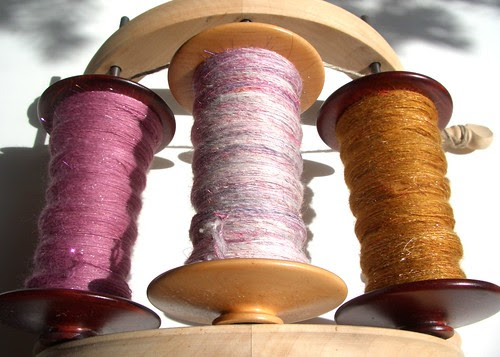 Roses in the Snow, 5.6oz, Happy Hooves Sock Batt Club from Enchanted Knoll, trade from Dave-ready for plying