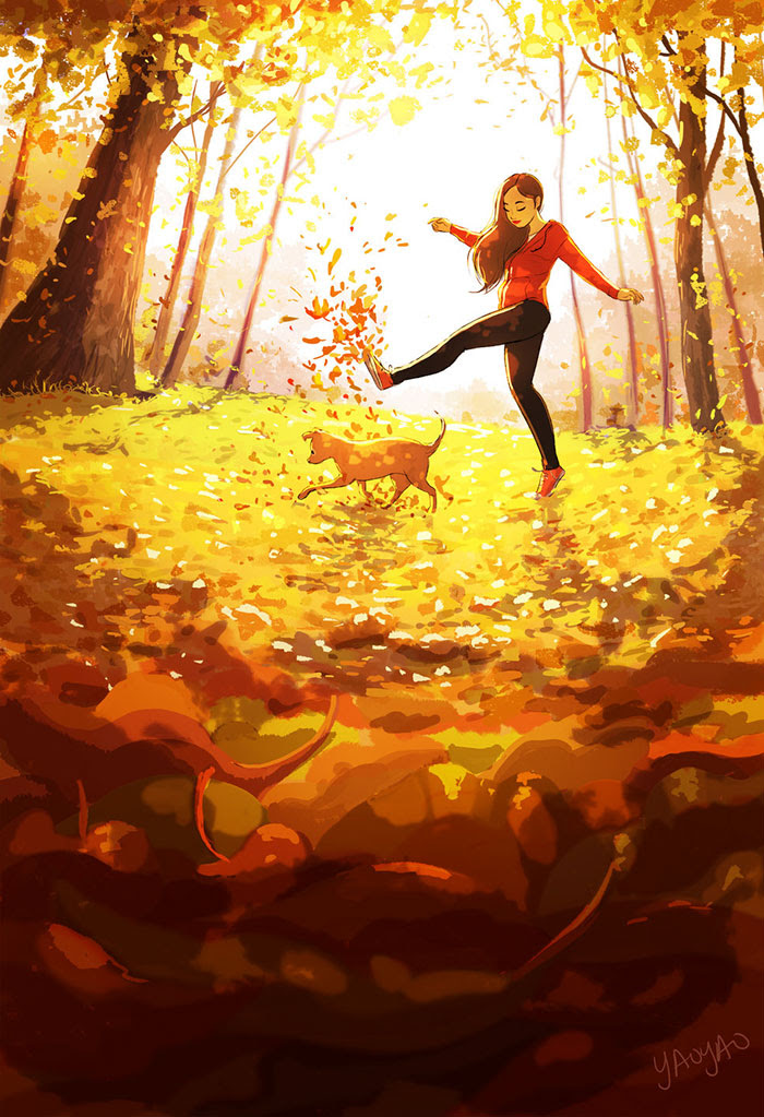 Having A Carefree Sort Of Walk