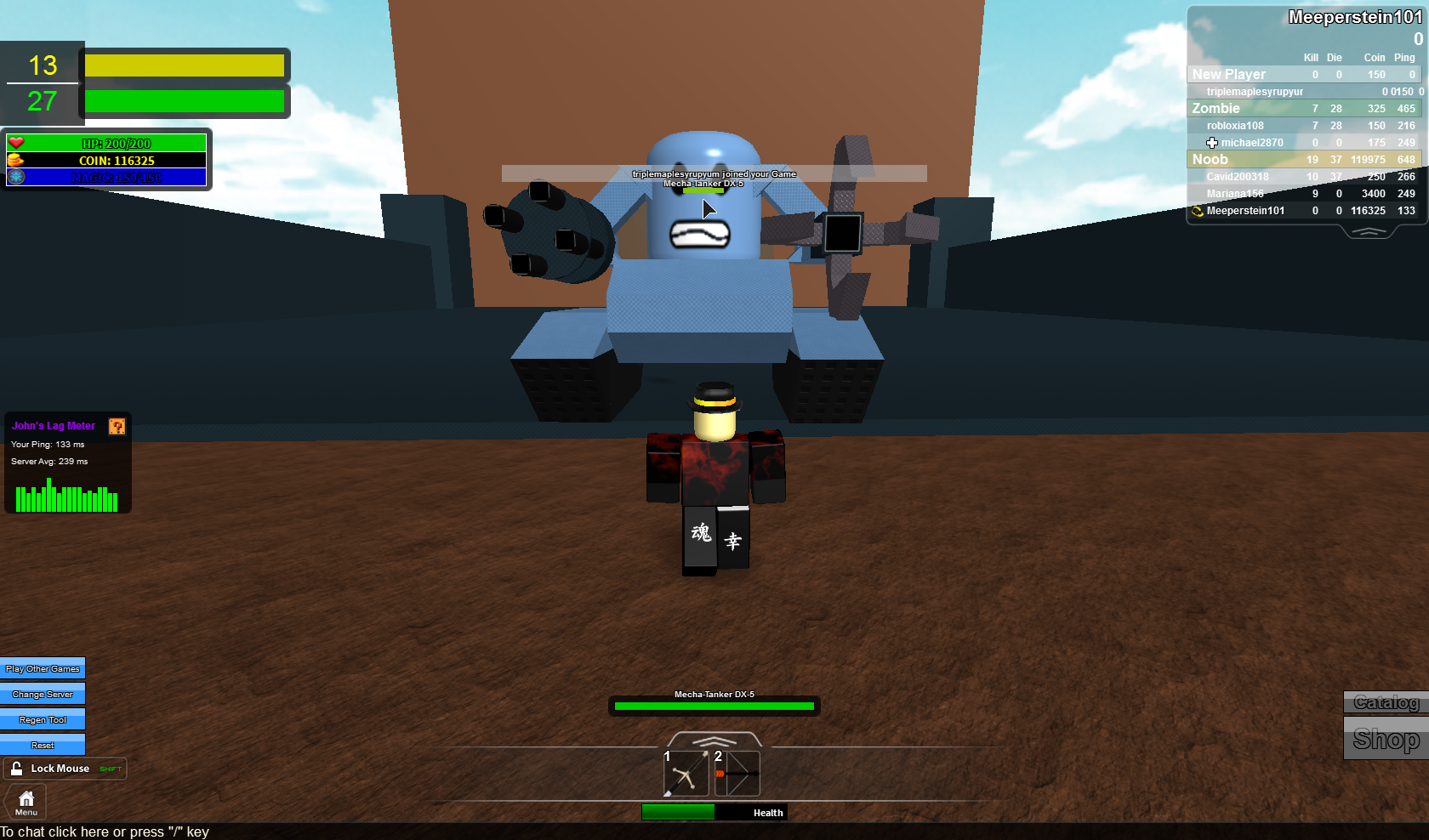 noob fortress obby robux creador tycoon