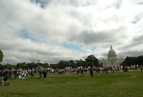 This grass area will soon be jammed with people