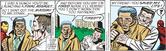 'You're welcome, Jonah...hey, my wallet!'
