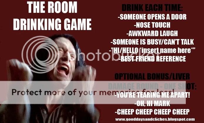 Punktual Media The Room Drinking Game