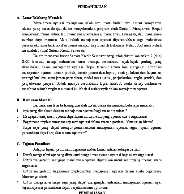 Contoh Membuat Resume Materi Kuliah / Pengertian Resume Adalah Contoh