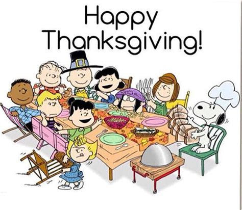 happy thanksgiving peanuts gang pictures