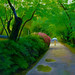 林惺嶽-細雨中的日本唐招寺風景-117x161cm-油彩、畫布-2011